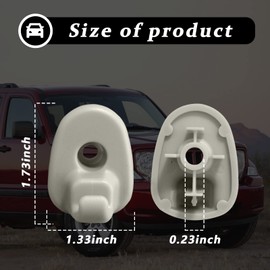 2Pcs Car Sun Visor Clip, Compatible With Jeep Liberty 2005-2012 and Dodge Nitro 2008-2012, Upgraded Car Interior Sunscreen Holder Hook, Automobile Visor Accessories