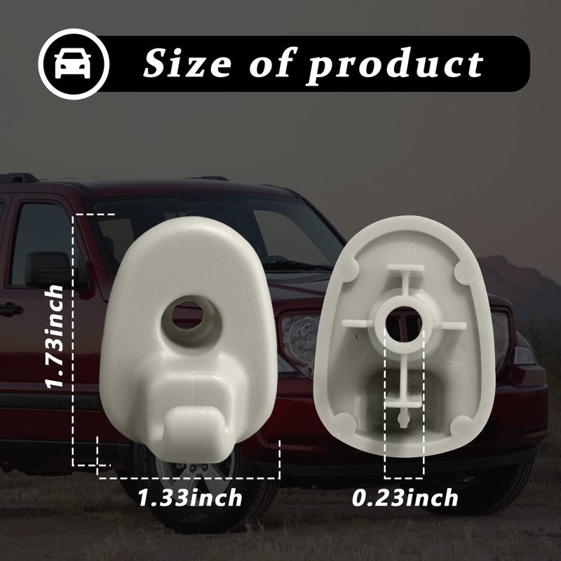 2Pcs Car Sun Visor Clip, Compatible With Jeep Liberty 2005-2012