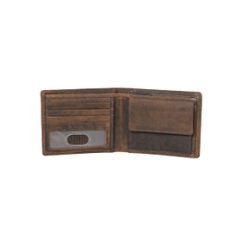 Hörner Fortuna Adult Premium Leather Wallet Brown Compact 1 Compartment 1 Pocket 3 Sections Classy Gift Box Unisex Formal Elegant, brown, Pura