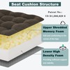baibu Memory Foam Recliner Cushions with Lumbar Support Pillow Set