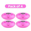 WHEELGOO 4-Pack PU Inline Skate Wheels Flashing Wheels Replacement w/Bushings
