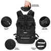 Helmet Backpack for Motorcycle Cycling, Large Capacity Waterproof Helmet Holder,