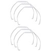 Chinflly 6 PCS Gallon Handle Replacement,Ergonomic Iron Replacement Bucket Handles
