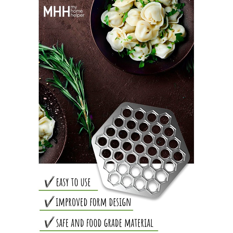 Russian Ravioli Maker Dumplings Mold Pelmeni Metal Mold Siberian Pelmeni
