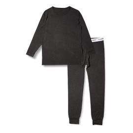 Hallperson Inner Set, Moisture Wicking, Heat Generating Material, Top and Bottom Set, gray