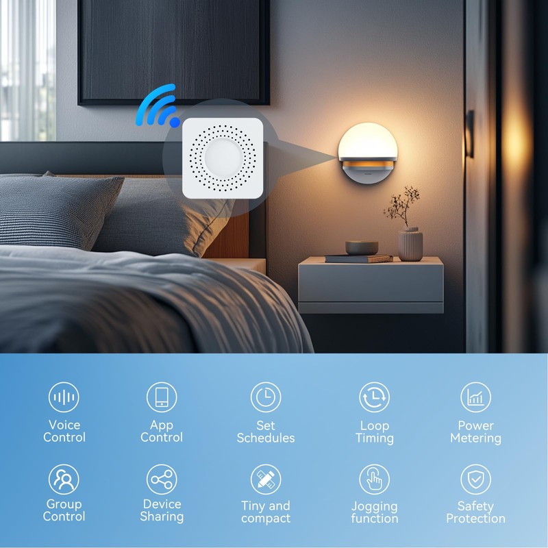 BSEED Smart Switch 4 Pack, WiFi Smart Relay Switch 250V