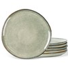AmorArc Ceramic Dinner Plates Set of 6,10.5 Inch Handmade Reactive