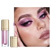 Metallic Liquid Glitter Eyeshadow & Waterproof Eyeliner Pen - Long-Lasting,