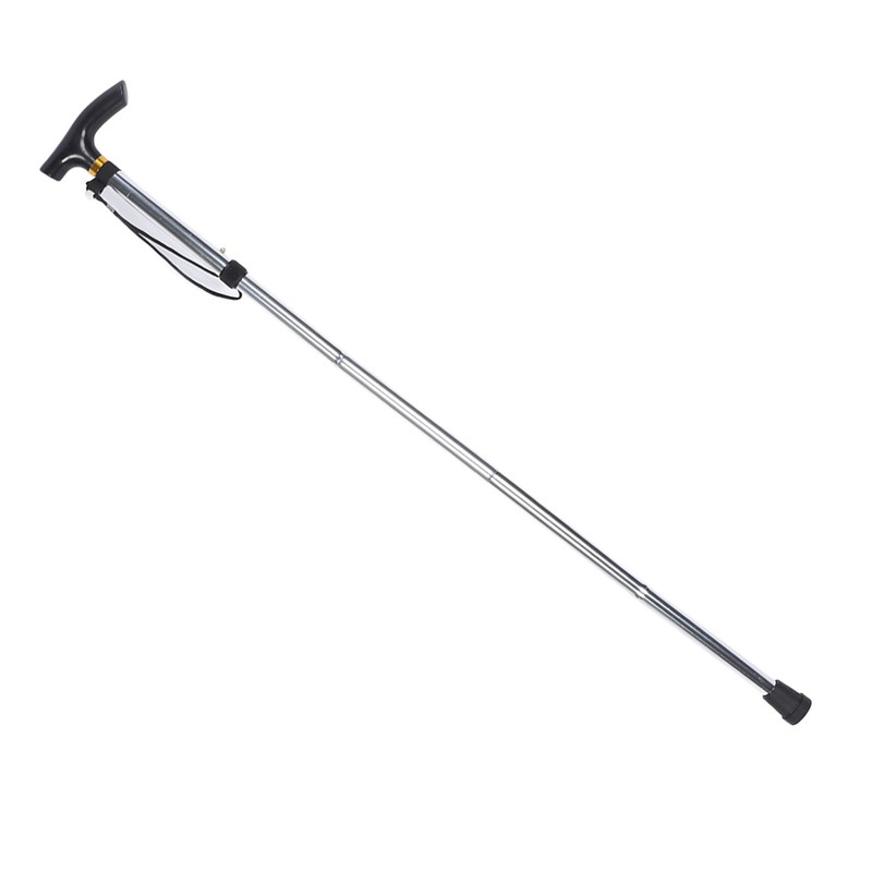 Telescopic Walking Stick Thicken Lightweight Aluminium Alloy Foldable Adjustable Hiking