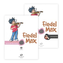 Fiedel-Max Preschool and Piano Accompaniment Preschool (VHR 3800, VHR 3805, 9783920470412, 9783920470467) + soundman Rosin (Starter Set)