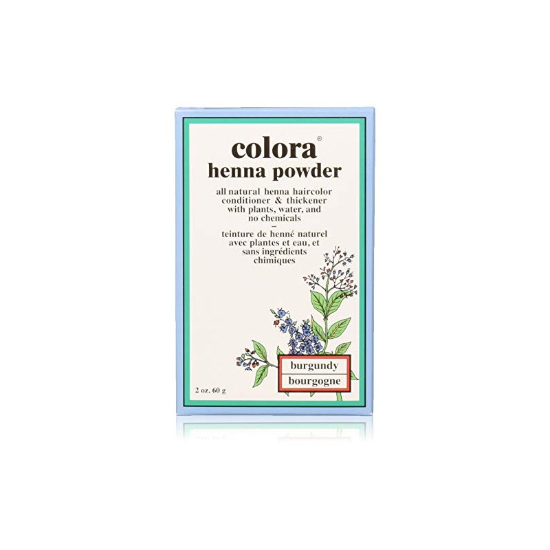 Colora Henna Powder Hair Color Burgundy 2oz (2 Pack)
