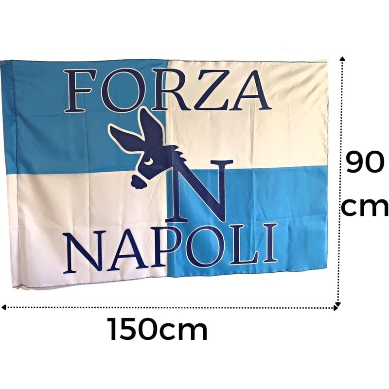 NARAMAKI® Napoli Flags 90 x 150 cm - 1 "Forza