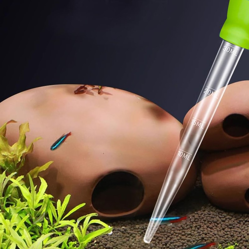 Aquarium Cleaning Dropper 29cm/30ml Multifunctional Cleaning Tool Multi-Function Dropper for