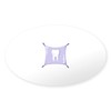 CafePress Tooth Fairy Pillow Sticker Oval Car Bumper Sticker(10-Pack)