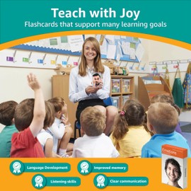 Picture My Picture Emotions Volume 1 Flash Card Set – Speech Therapy Tool for Vocabulary, Communication & Thinking, Scratch-Resistant with Activity Guide, Suitable for Education, ESL & ABA – Set of 40