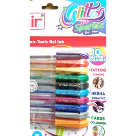 Xtra Sparkle Glitter Gel 10 Colours Xtra Sparkle Gel Pen by Flair
