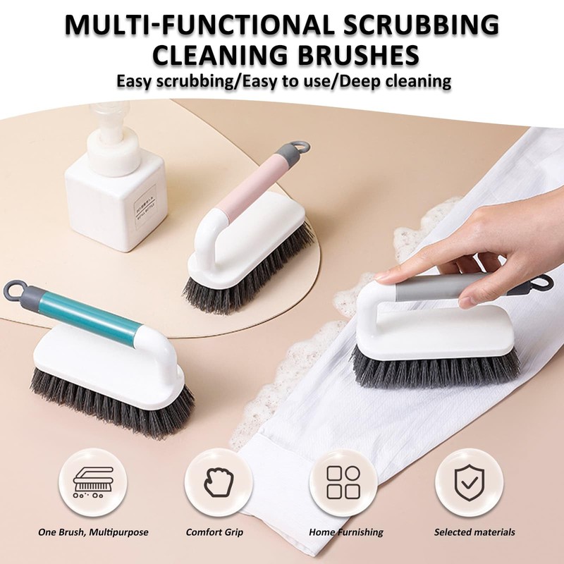 2 Pack Scrub Brush, Scrubbing Cleaning Brushes, Heavy Duty Cleaning