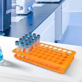 NUOBESTY Test Tube Stand, 0.7 inch (18 mm), Test Tube Rack, Laboratory Equipment, Test Tube Stand, Easy to Clean, Laboratory Supplies, For Schools, Laboratories, Racks, Tests, 50 Stands