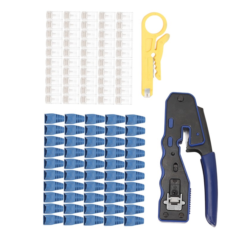 RJ45 Crimping Tool Multifunctional Ethernet Crimper Cutter Stripper for Cat5