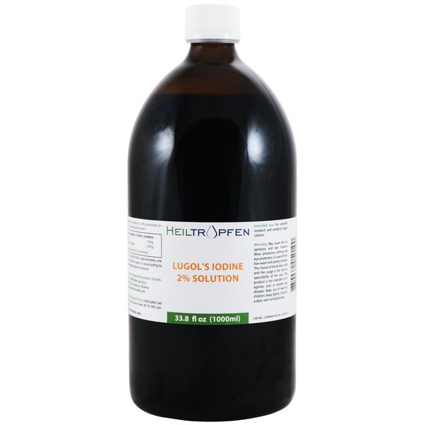 2% Lugols Iodine Solution | 33.8 Fl Oz - 1000