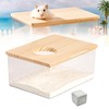 BORDEAG Hamster Bathroom, Hamster Sand Bath Box, Hamster Toilet Sand