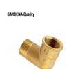 Gardena Brass Angle with Female and Male Thread