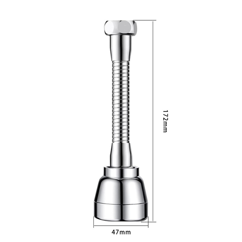 CLKE Universal Brass Kitchen Faucet 172 mm Extension Tap 360°