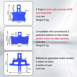 2 Pcs BremskolbenrüCksteller Fahrrad,12 Pcs Transportsicherung Scheibenbremse，BremskolbenrüCksteller für Rennrad, MTB, Fahrrad, Öl, Bremssattel Kunststoff Reparaturwerkzeug