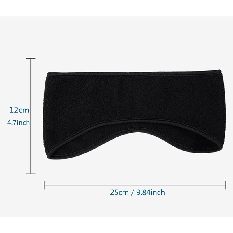 JUSDIQIR Plush Soft Warm Fleece Headband, Soft Ear Warmer Forehead,