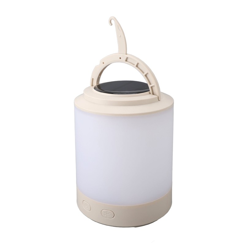 Solar Camping Lantern PP ABS Warm Light RGB Portable Hanging