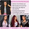 BWDWST 32 Inch Deep Wave Lace Front Wigs Human Hair