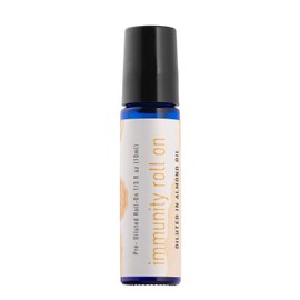 Woolzies Immunity Roll-On Essential Oil Blend | Pre-diluted with Almond Oil Glass Bottle with Roller Ball 10 ML
