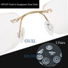 5 Pairs Eyeglasses Nose Pads Round Push in Nose Pieces,Slide
