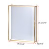 JUXYES 8x10 inches Gold Shadow Box Frame Dustproof Display Case