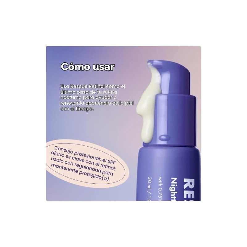 Hero Cosmetics Rescue Retinol Crema Renovadora Nocturna - Ayuda con