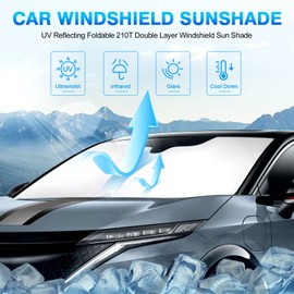 KUST Custom Fit Windshield Sun Shade for 2023-2024 2025 Nissan Ariya EV SUV Accessories Sunshade Sun Visor Protector Foldable Blocks UV Rays Keep Your Car Cooler