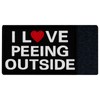 I like to pee outside embroidered Velcro patch