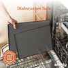 SMIRLY Plastic Cutting Board Set 3 Pieces, Non-Slip Dishwasher Safe