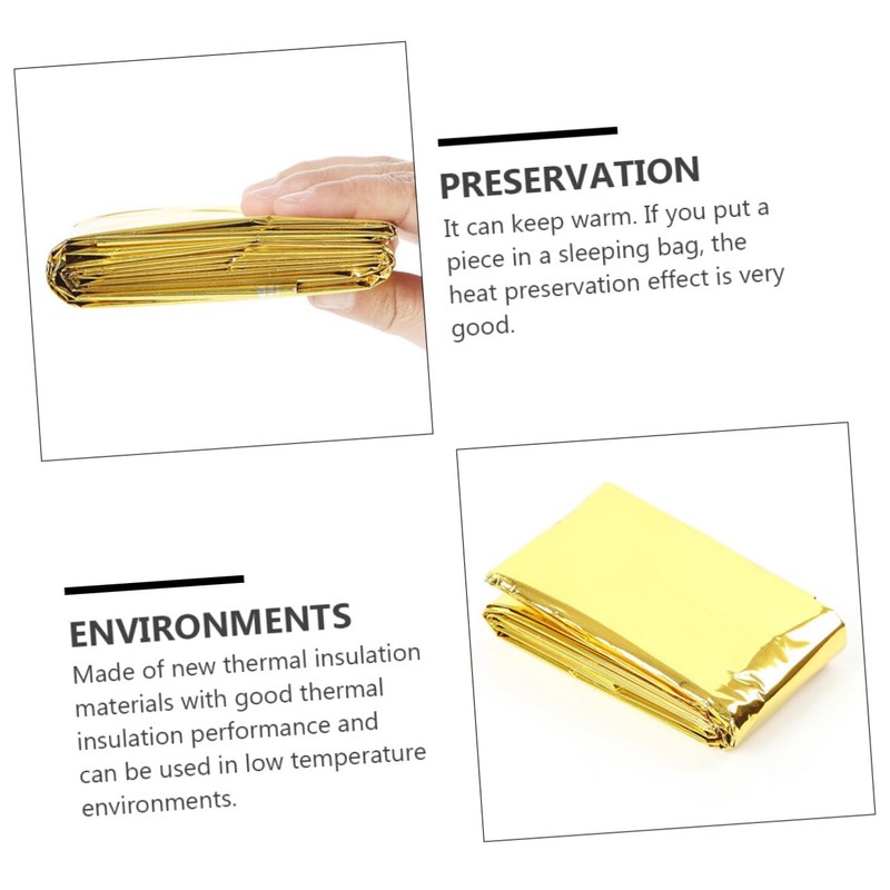Sosoport Thermal Insulation Blanket Set Heavy Duty Emergency Tarp for