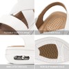 mysoft Sandalias cómodas para caminar para mujer, con cojín de