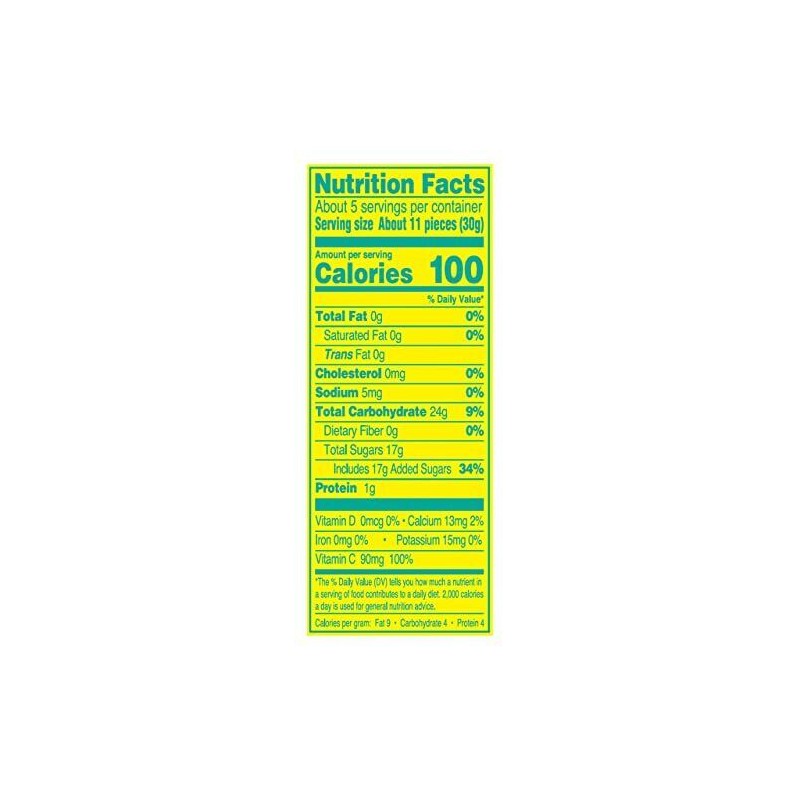 AriZona Sour Fruit Snacks, Mixed Lemonade - 5 Ounce Bags