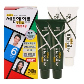 Seven Eight Unscented Color Cream Large Capacity 240g No. 6 Natural Brown / Copper / 세븐에이트 무향료 칼라크림 대용량 240g 6호 자연스런갈색 동
