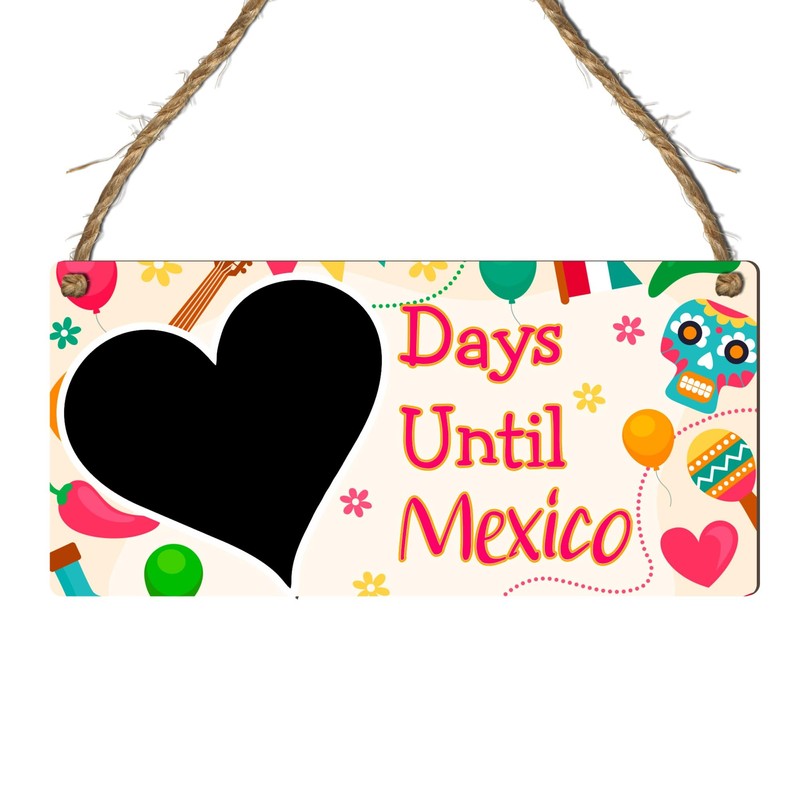 Days Until Mexico Countdown Plaque - Custom Holiday Countdown Sign