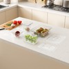 FORITRUE 1/6 6'' 6 Pack Plastic Food Pans With Lids,