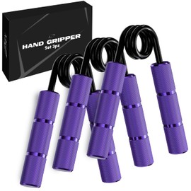 LISTHEN Hand Gripper for Strengthening Finger Grip, Gripper for Hand and Wrist Gymnastics, Hand Gripper Ideal for Arm Wrests, Fitness and Calisthenics, Climbing and Weightlifting (Complete Set)