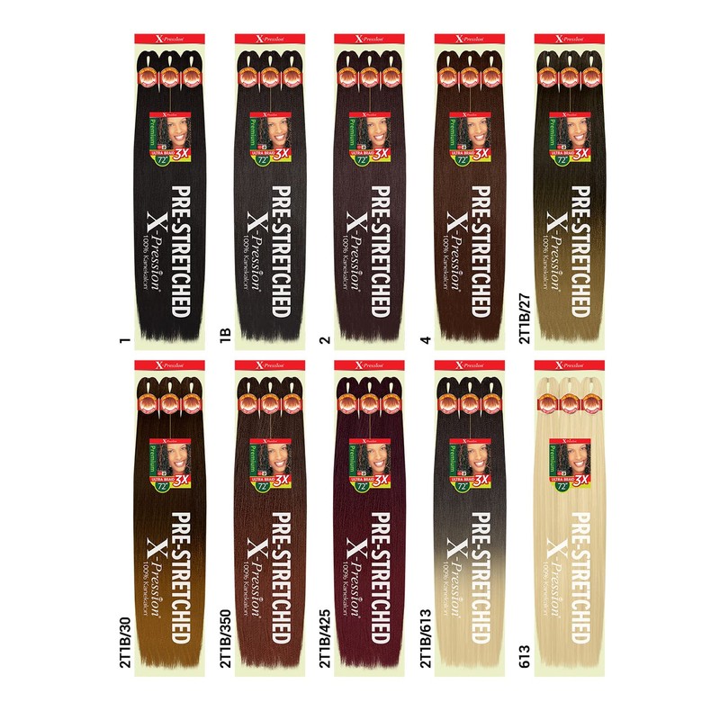 Outre Braids X-Pression Kanekalon 3X Pre Stretched Ultra Braid 72"