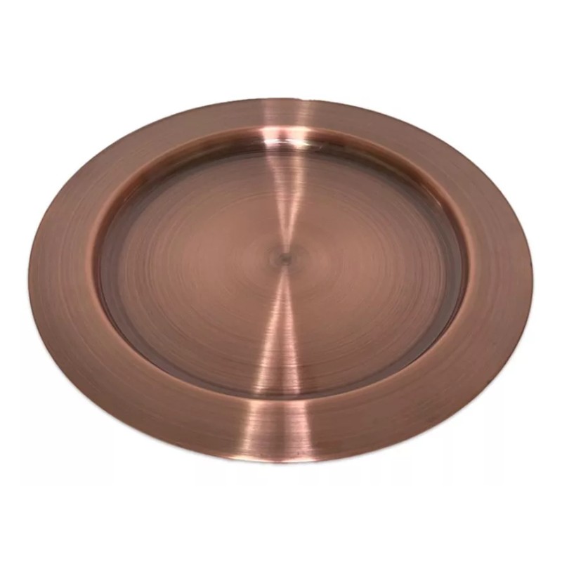 Baum Brothers 12 Platos Base De Acero Inoxidable 33 Cm