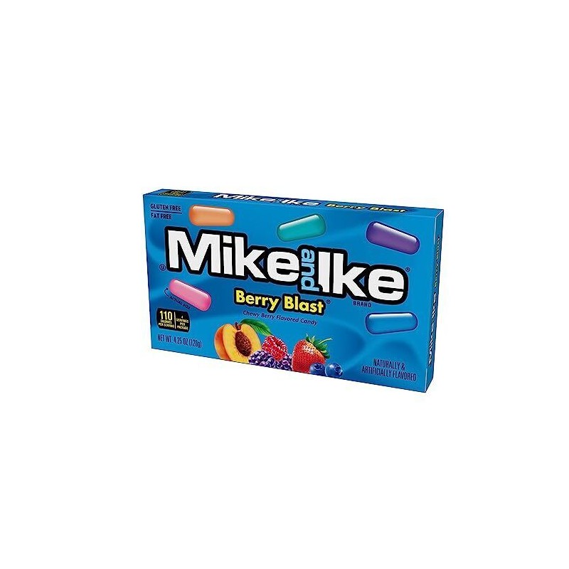 Just Born Mike and Ike Candy, Berry Blast, 4.25oz Theater