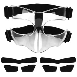 Nose Guard, Adjustable Face Shield Broken Nose Mask Clear Face Cover Protective Face Mask Nose Protector for Teenagers Adults Basketball Soccer Sports Accessories