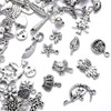 Echoed Elegance Silver Cute Charms Bulk for Bracelets Jewelry Making